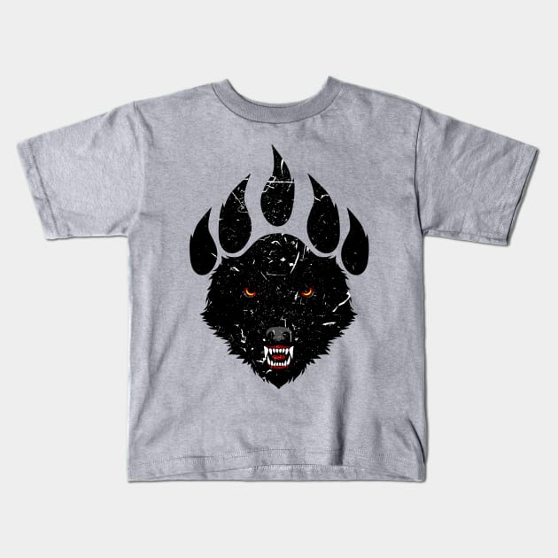 wolf claw Kids T-Shirt by spoilerinc